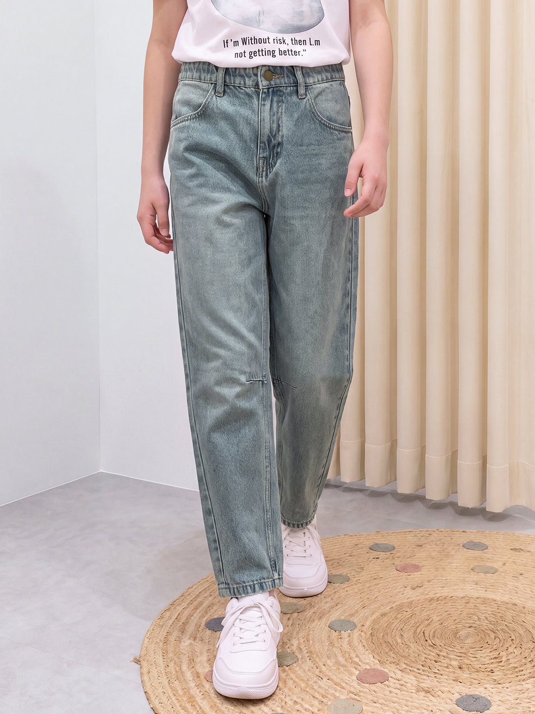 Lil Tomatoes Boys Loose Fit Denim Jeans