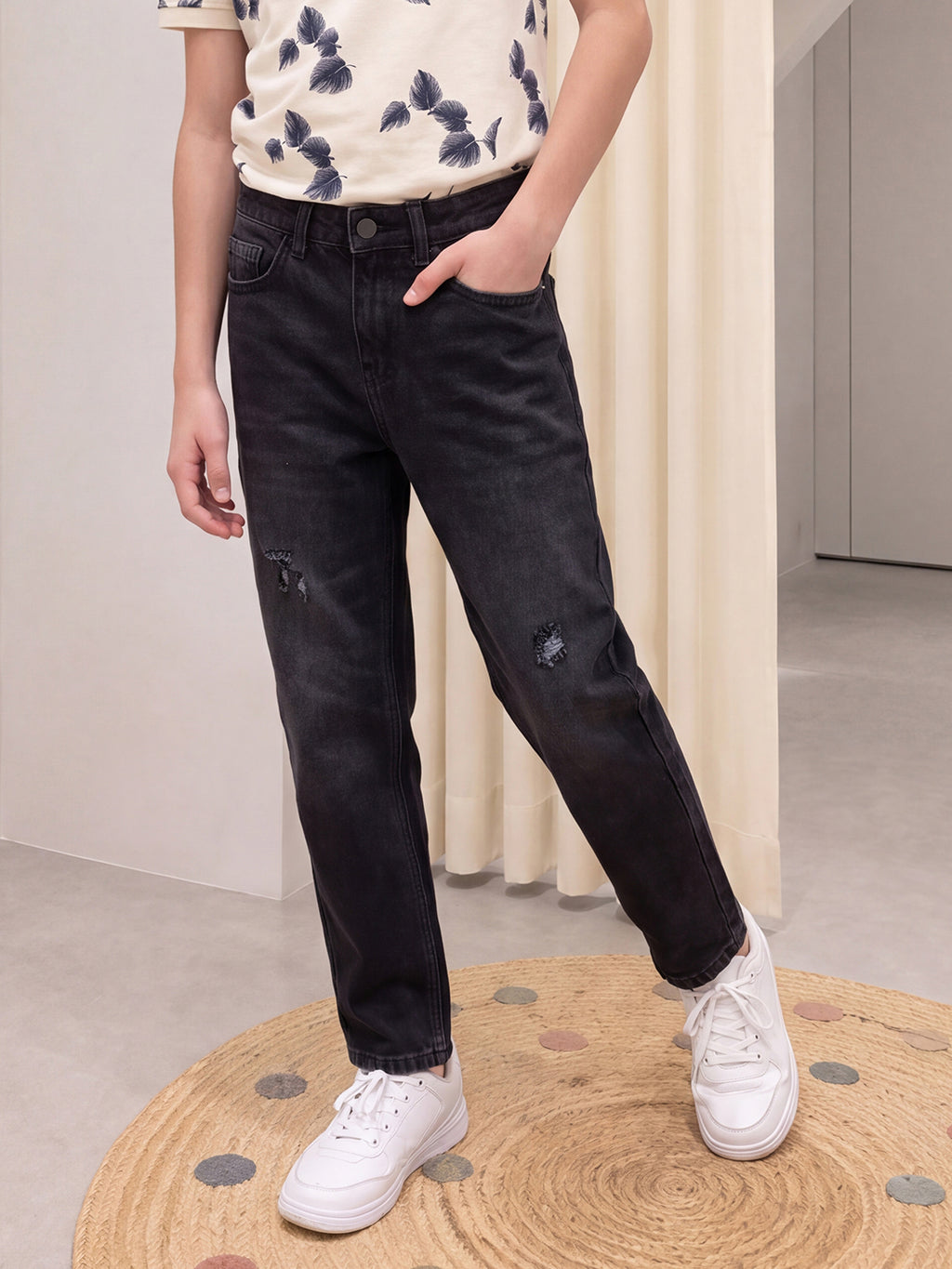 Lil Tomatoes Boys Straight Fit Denim Jeans