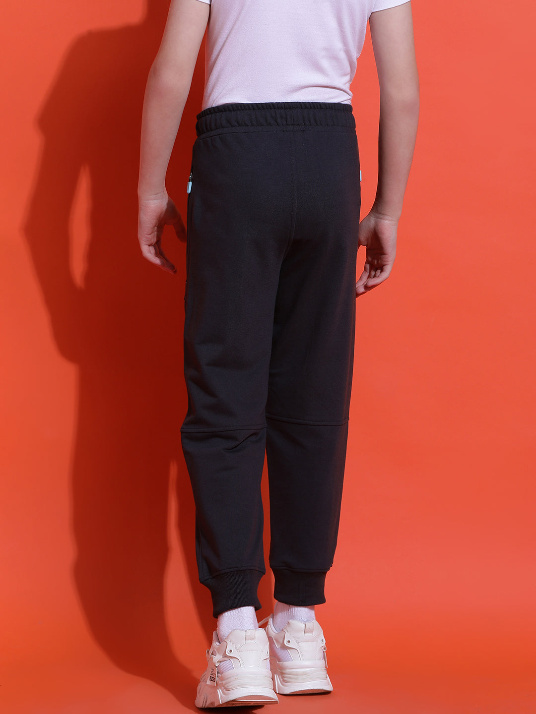 Lil Tomatoes Boys Cotton Looper Joggers Trackpant-Charcoal