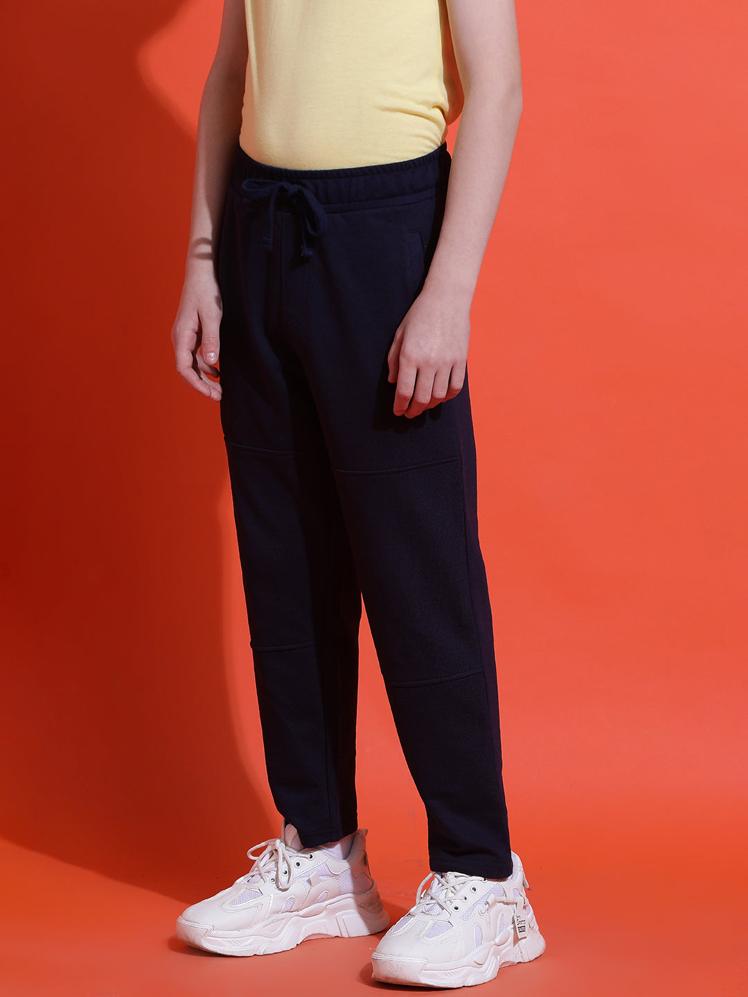 Lil Tomatoes Boys Cotton Looper Trackpant-Navy