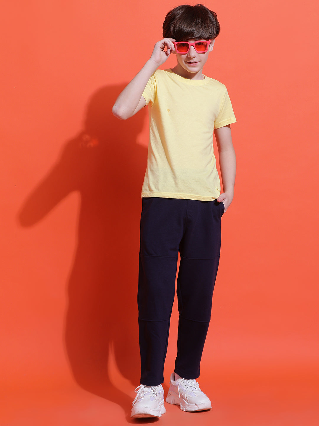 Lil Tomatoes Boys Cotton Looper Trackpant-Navy