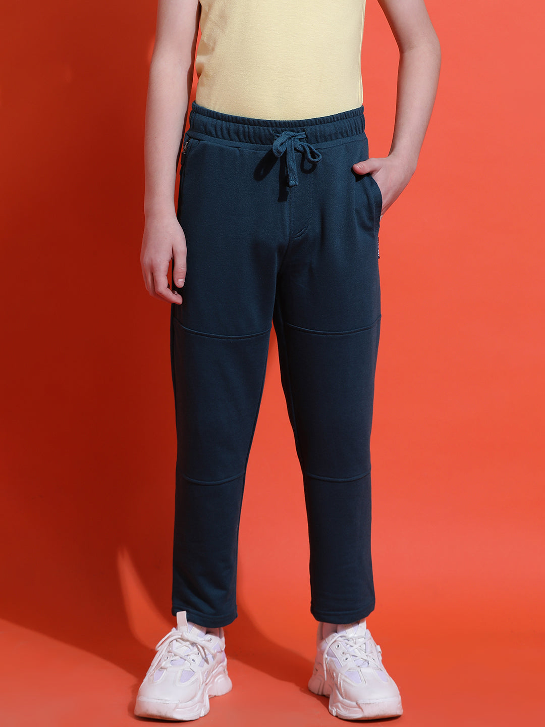Lil Tomatoes Boys Cotton Looper Trackpant-Teal
