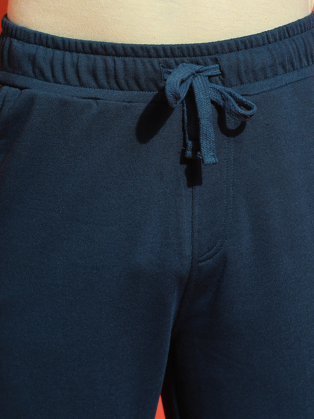 Lil Tomatoes Boys Cotton Looper Trackpant-Teal
