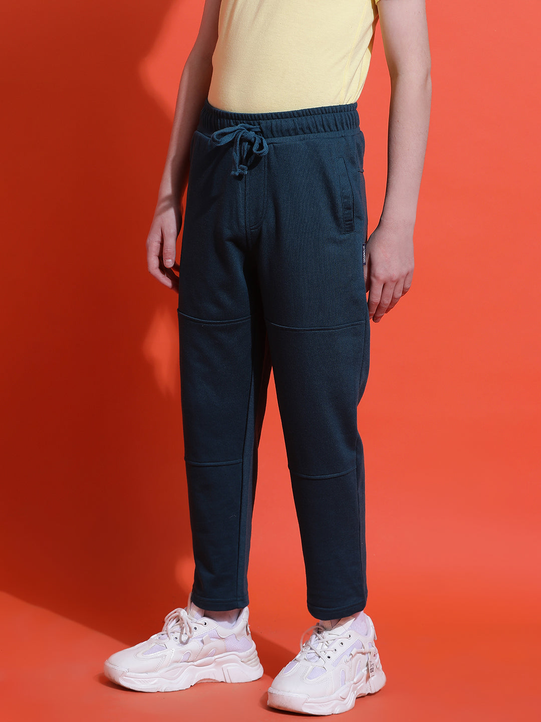 Lil Tomatoes Boys Cotton Looper Trackpant-Teal