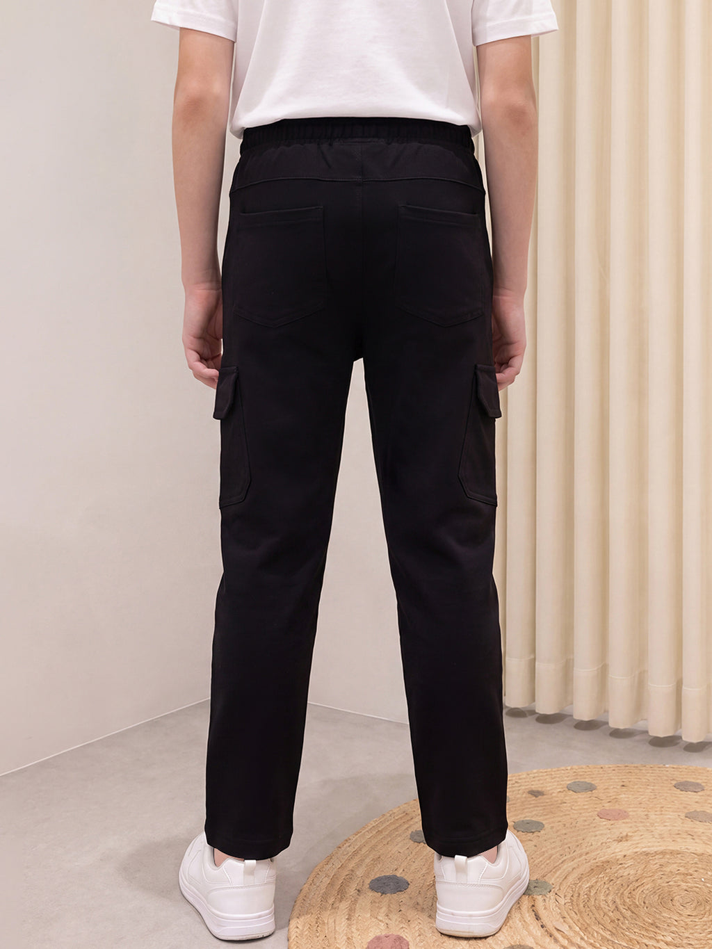 Lil Tomatoes Boys Cotton Looper Cargo Track Pants