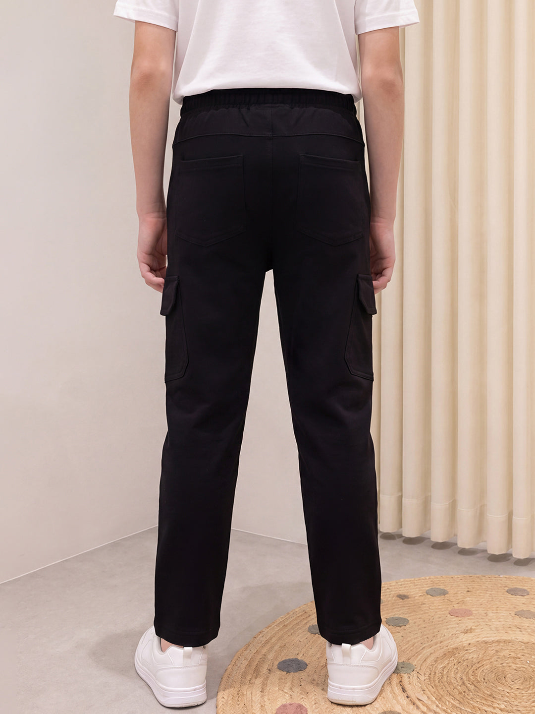 Lil Tomatoes Boys Cotton Looper Cargo Track Pants
