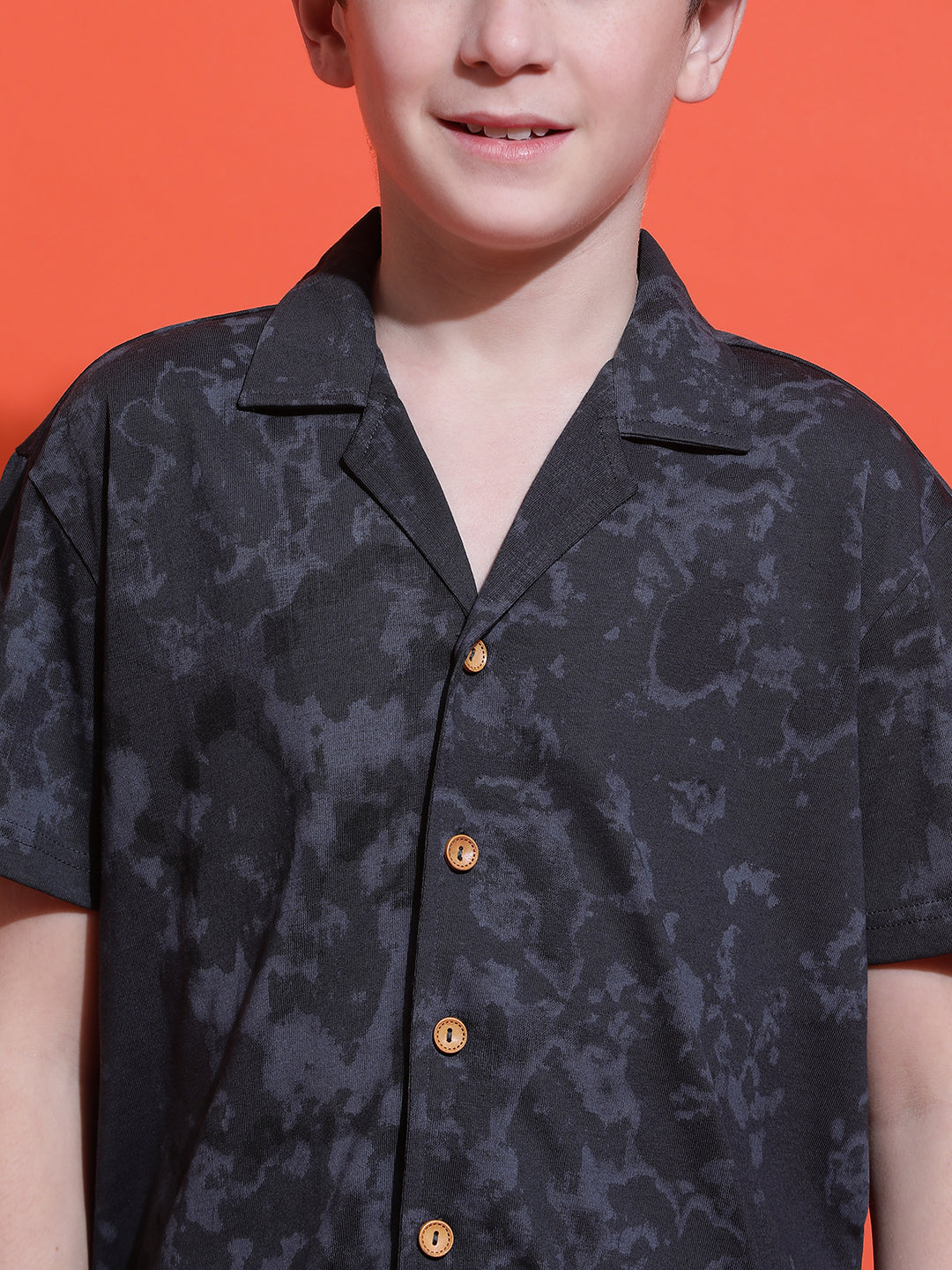 Lil Tomatoes Boys Cotton Night Suits-Charcoal