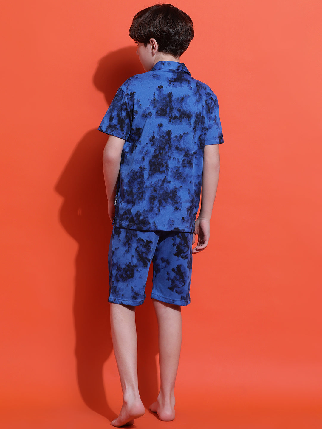 Lil Tomatoes Boys Cotton Night Suits-Royal