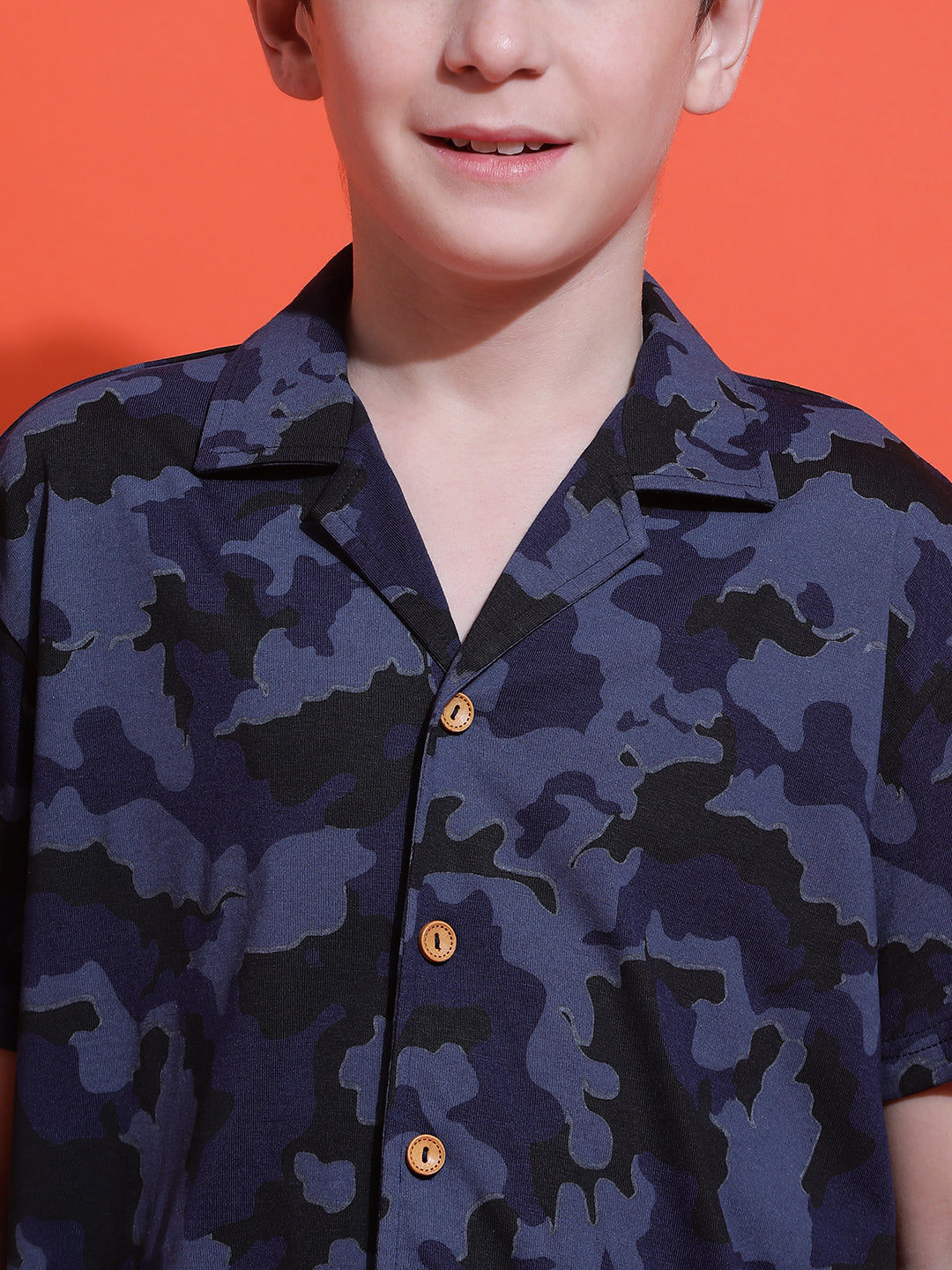 Lil Tomatoes Boys Cotton Night Suits-Navy