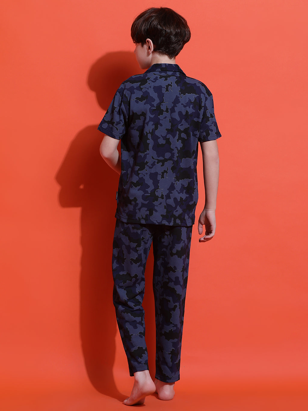 Lil Tomatoes Boys Cotton Night Suits-Navy