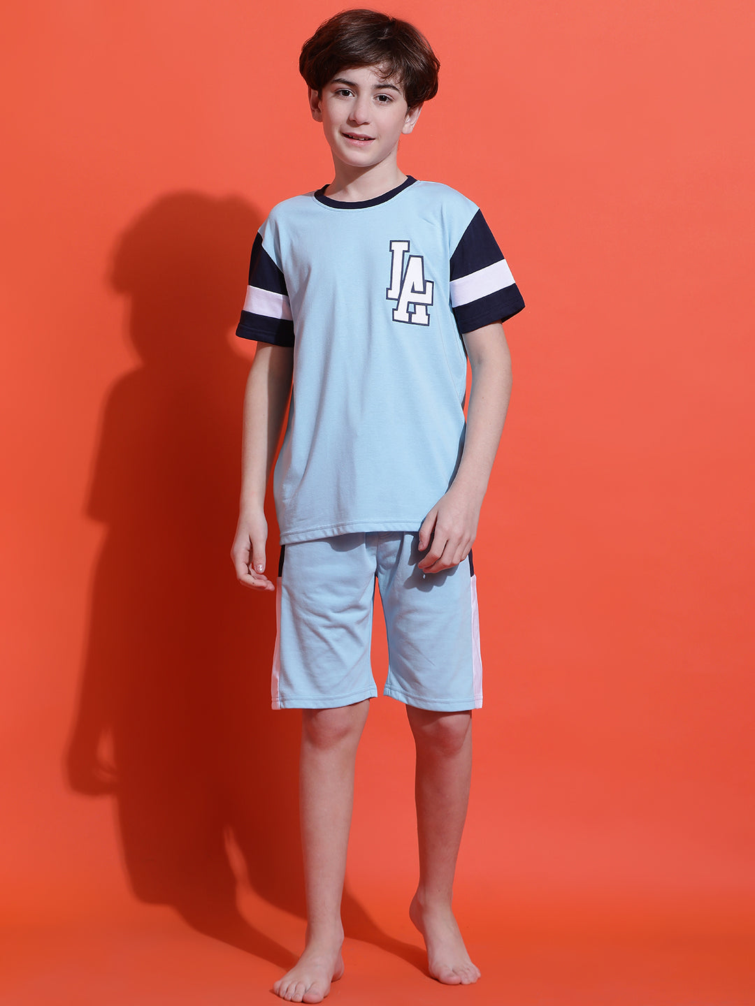 Lil Tomatoes Boys Cotton Night Suits-LtSky