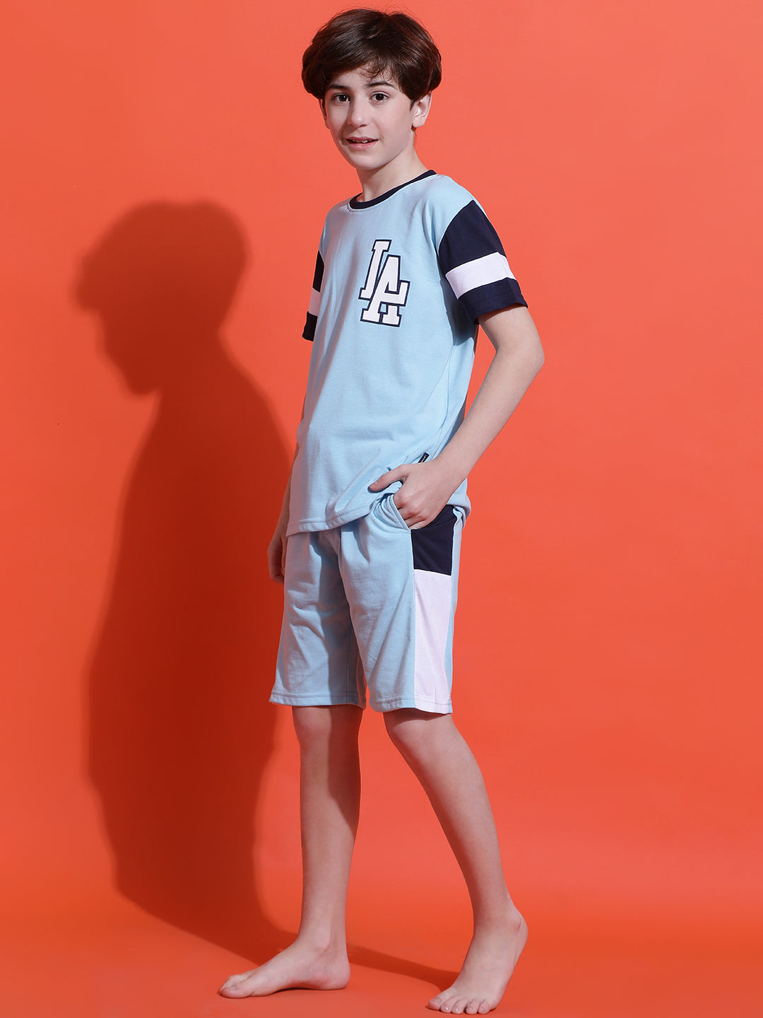 Lil Tomatoes Boys Cotton Night Suits-LtSky