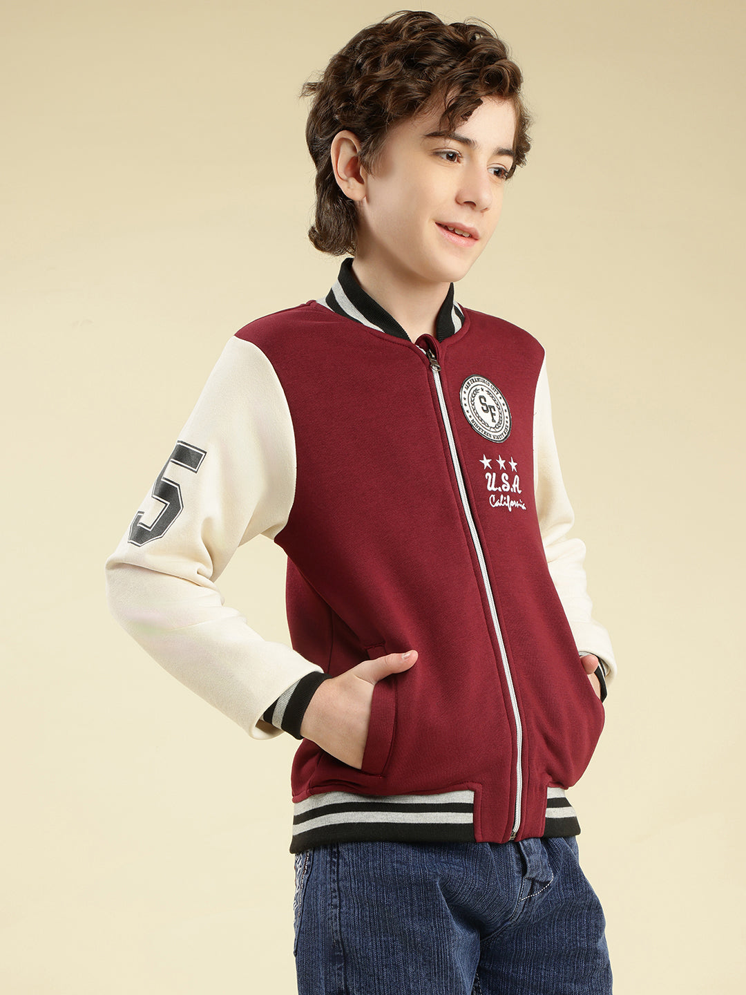 Lil Tomatoes Boys Heavy Weight Cotton Fleece Jacket
