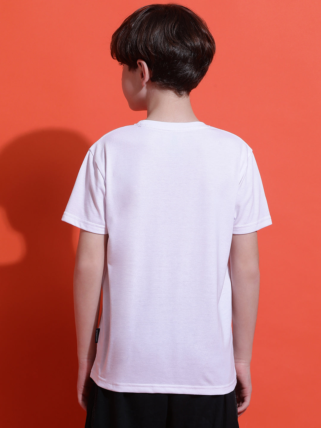 Lil Tomatoes Boys Cotton T-shirt-White