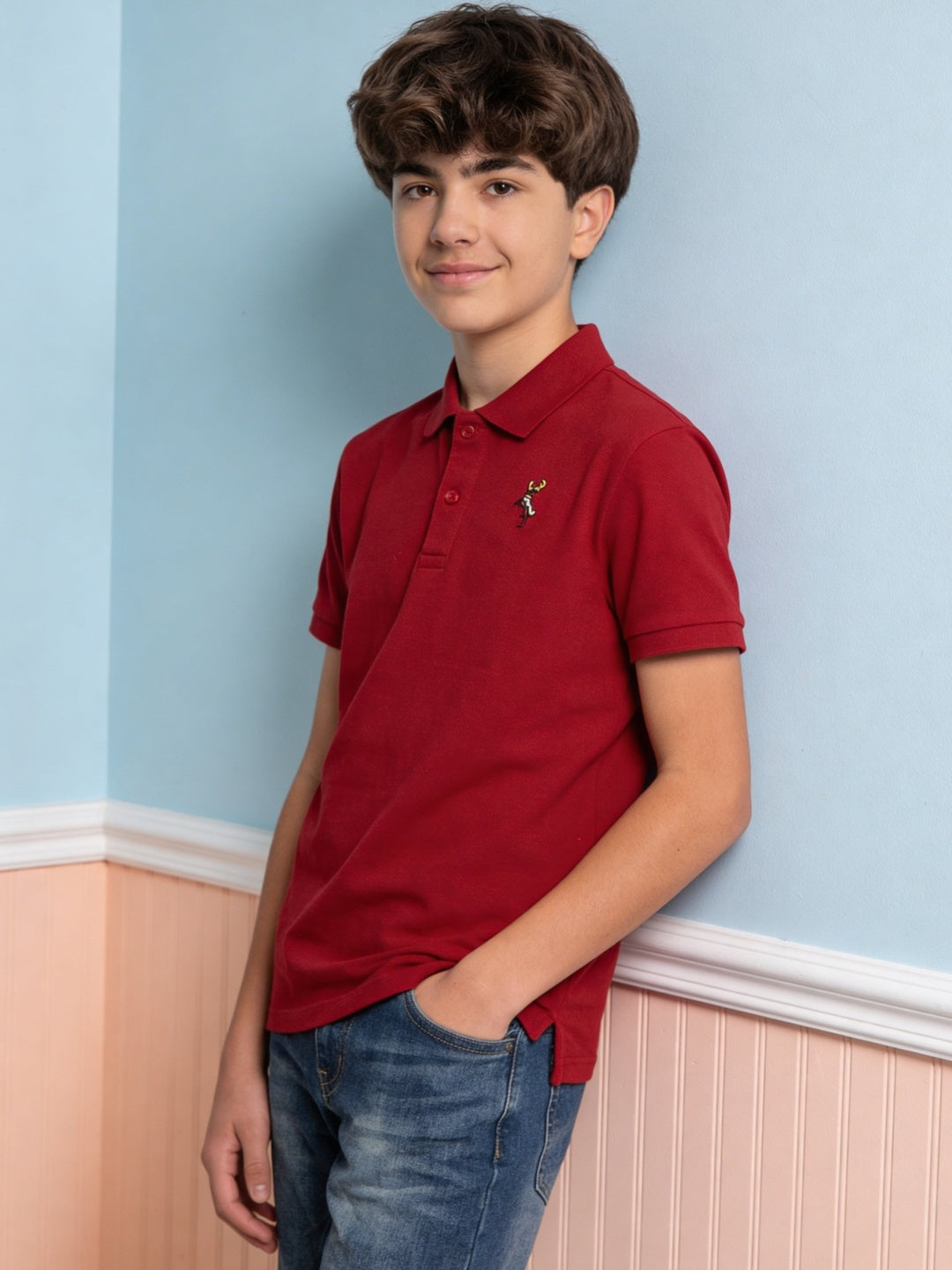Lil Tomatoes Boys Cotton Pique Polo T-Shirt