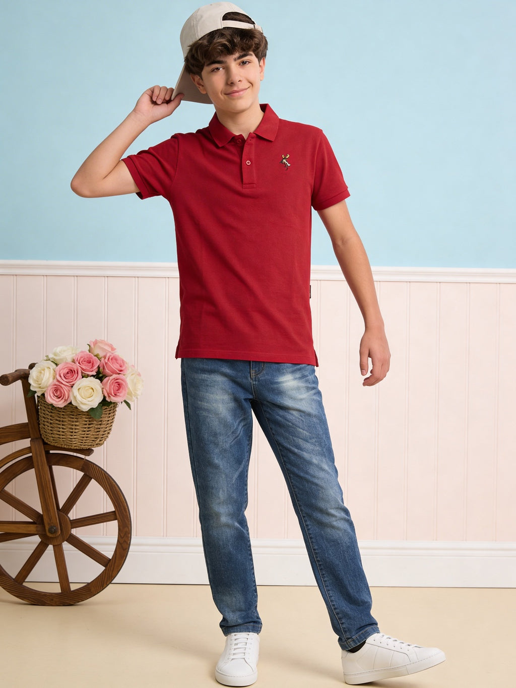 Lil Tomatoes Boys Cotton Pique Polo T-Shirt