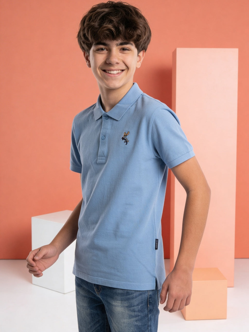 Lil Tomatoes Boys Cotton Pique Polo T-Shirt