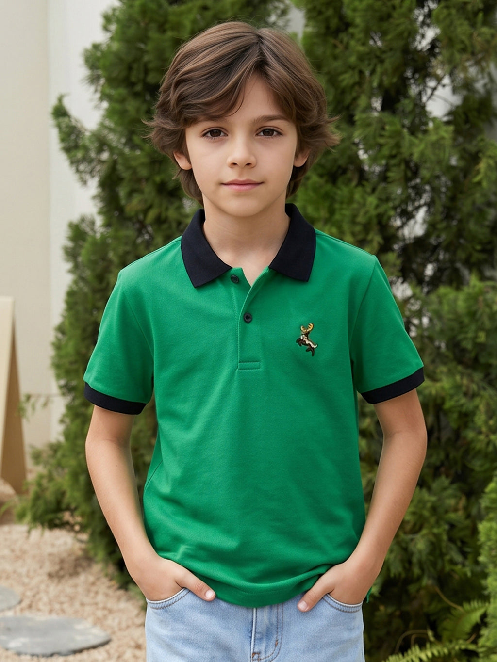 Lil Tomatoes Boys Cotton Pique Polo T-Shirt