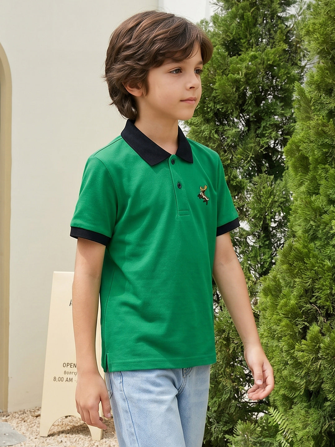 Lil Tomatoes Boys Cotton Pique Polo T-Shirt