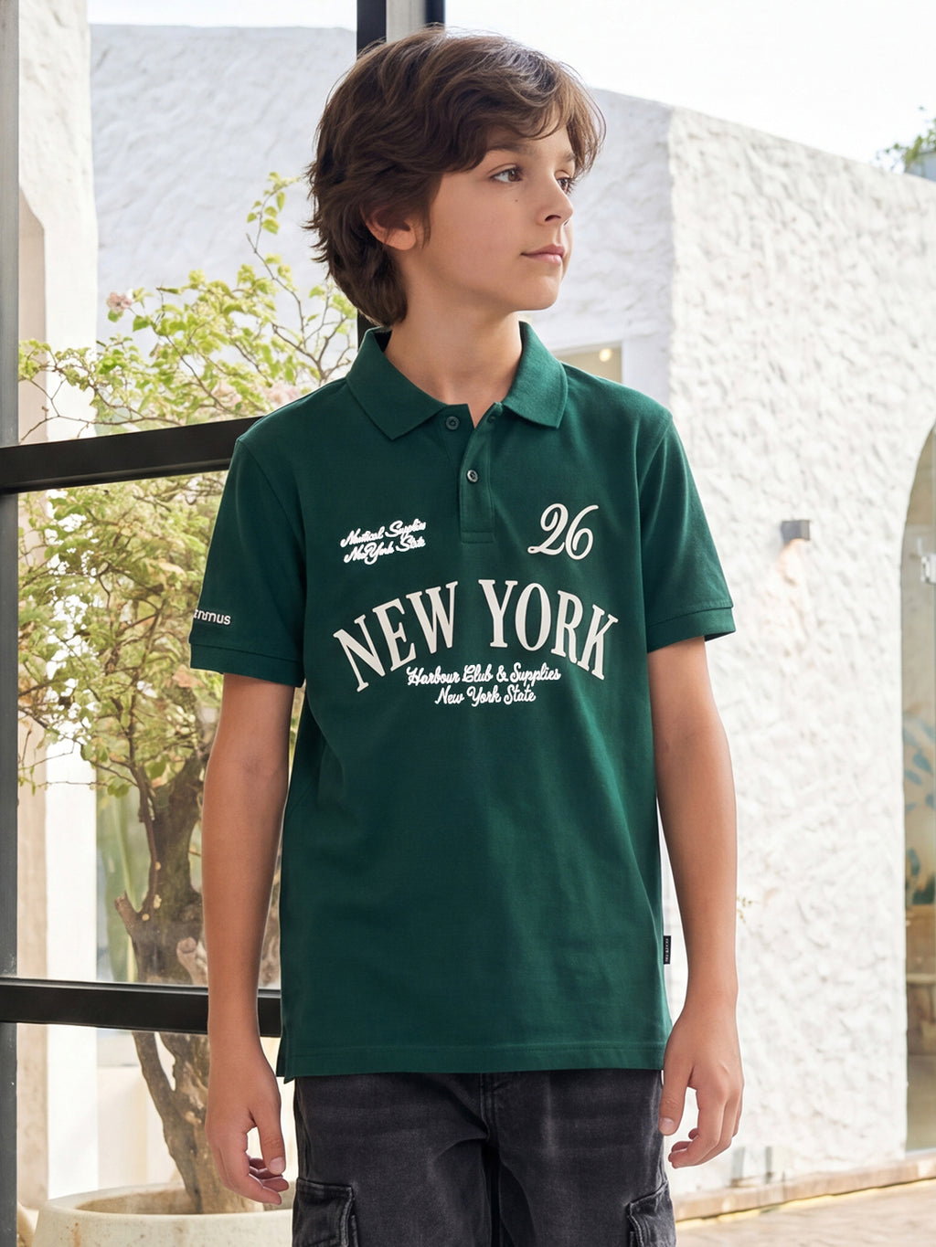Lil Tomatoes Boys Cotton Pique Polo T-Shirt
