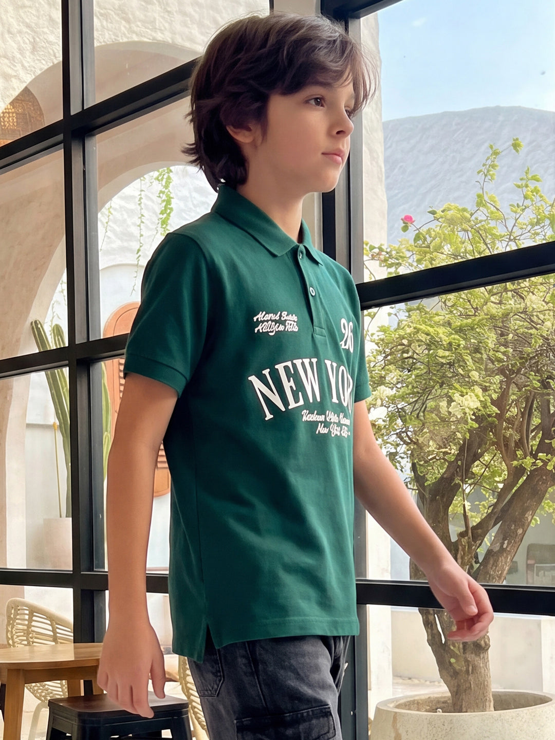 Lil Tomatoes Boys Cotton Pique Polo T-Shirt
