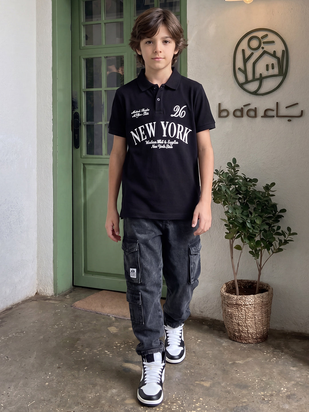 Lil Tomatoes Boys Cotton Pique Polo T-Shirt