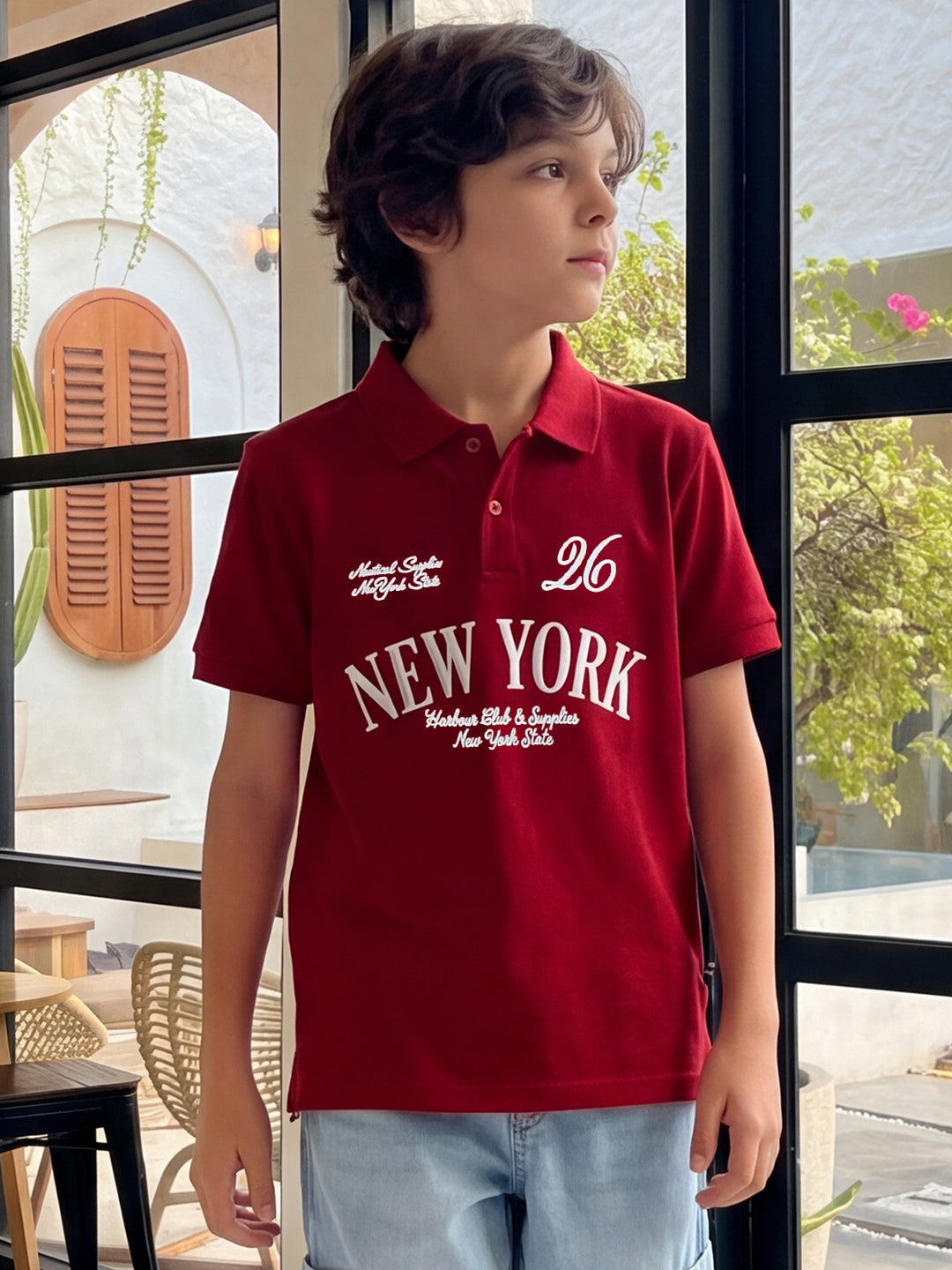Lil Tomatoes Boys Cotton Pique Polo T-Shirt