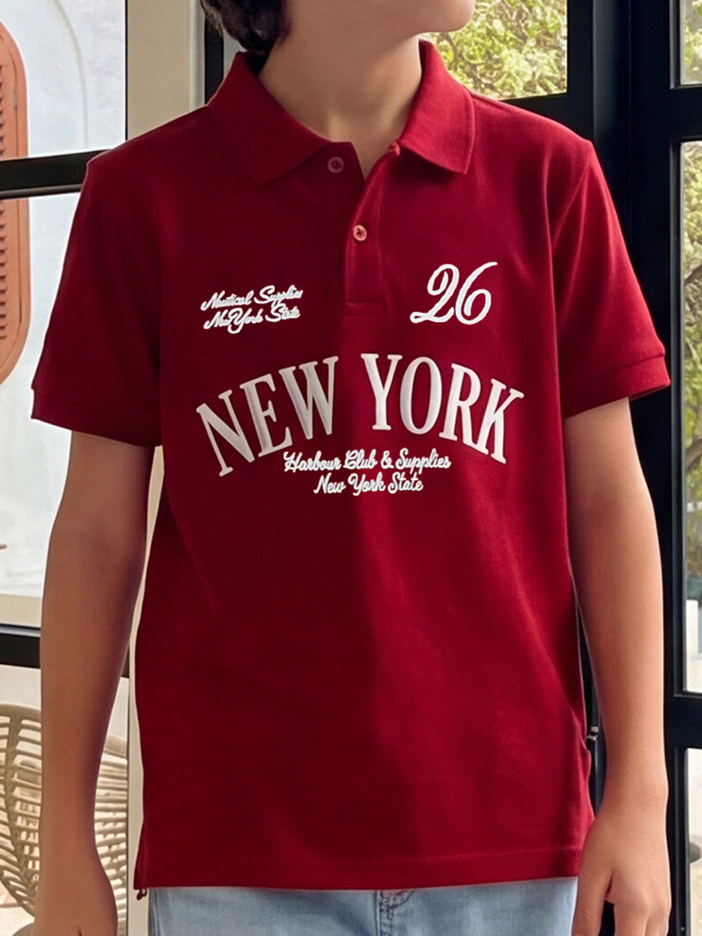 Lil Tomatoes Boys Cotton Pique Polo T-Shirt