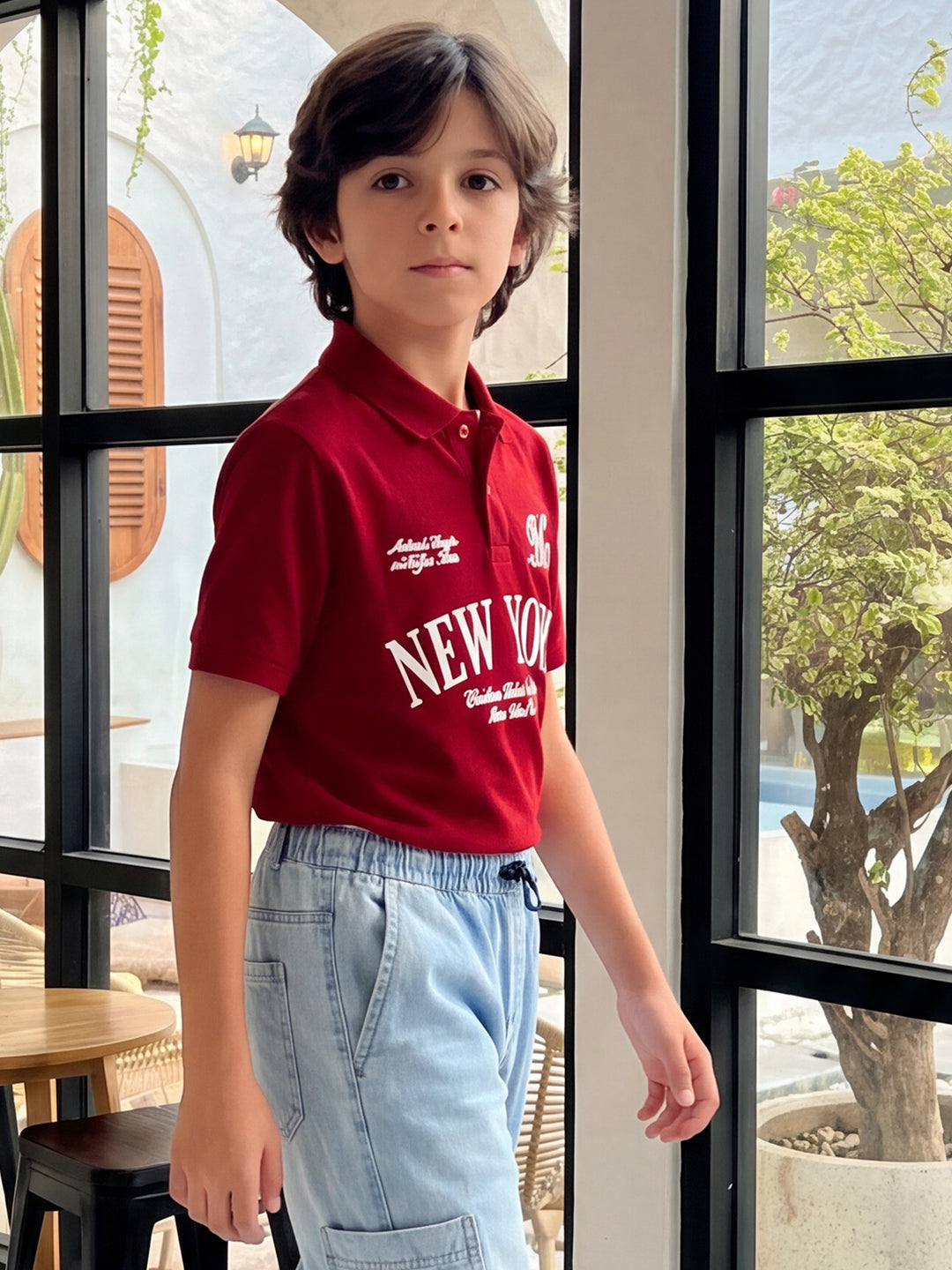 Lil Tomatoes Boys Cotton Pique Polo T-Shirt