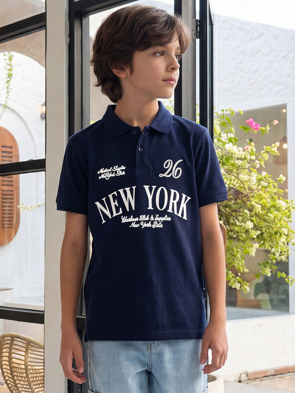 Lil Tomatoes Boys Cotton Pique Polo T-Shirt