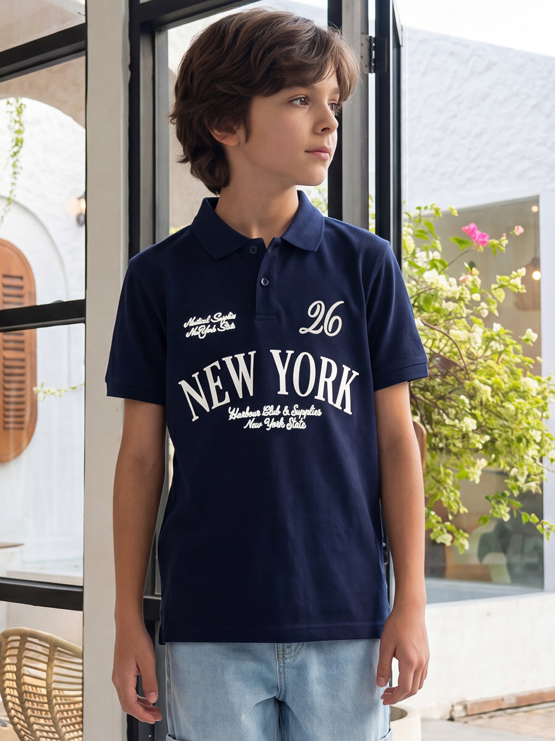 Lil Tomatoes Boys Cotton Pique Polo T-Shirt
