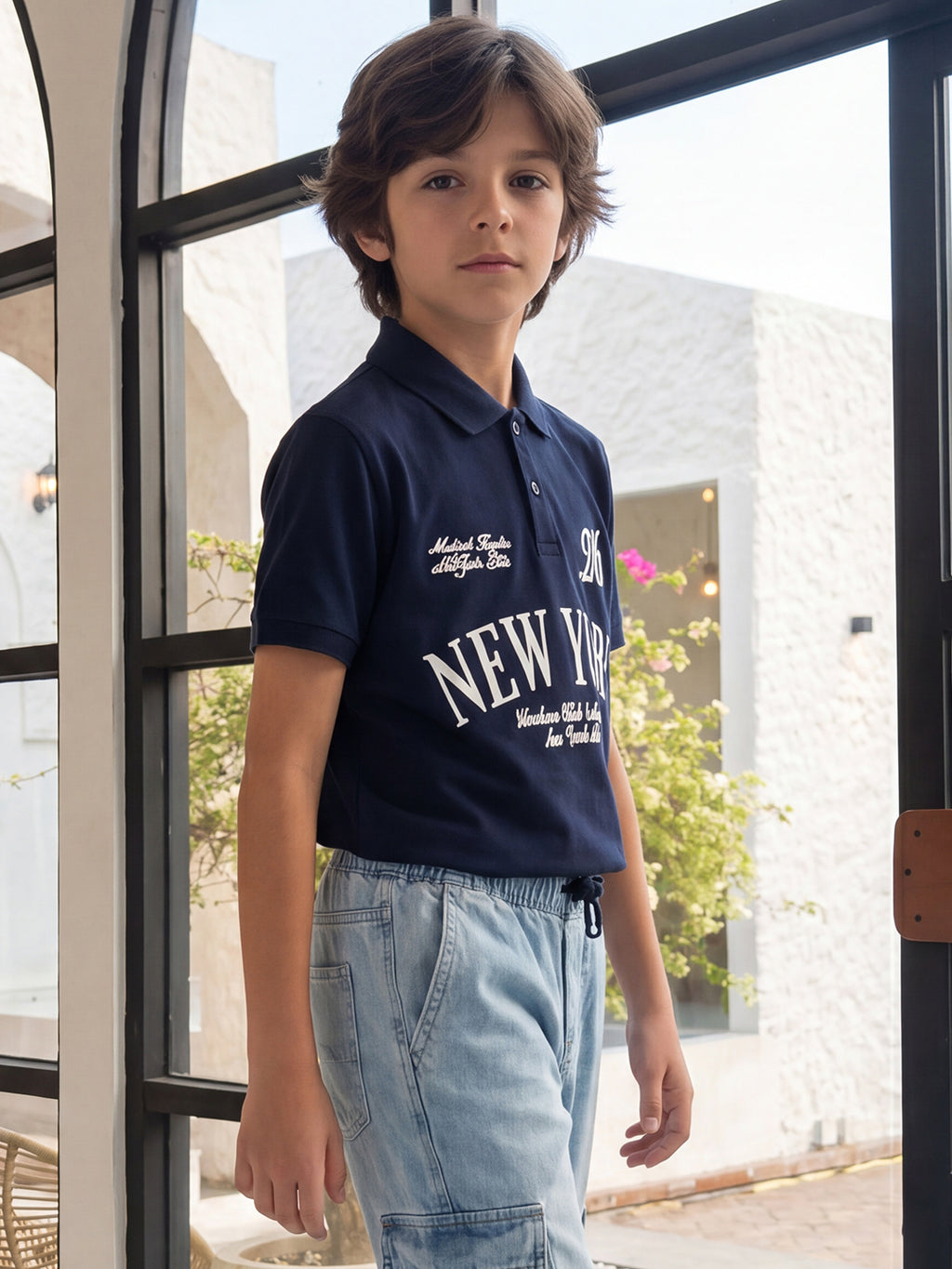 Lil Tomatoes Boys Cotton Pique Polo T-Shirt