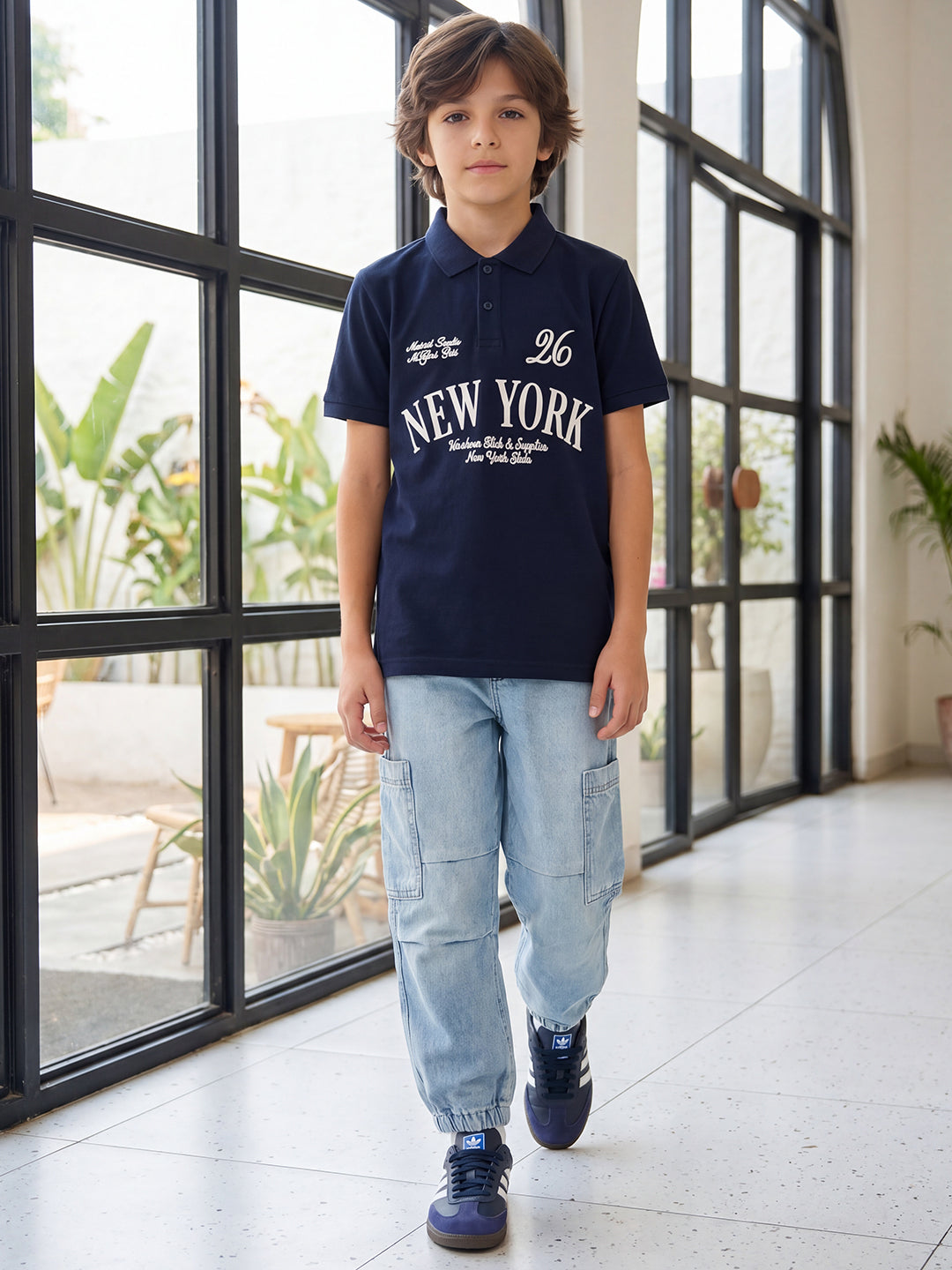 Lil Tomatoes Boys Cotton Pique Polo T-Shirt