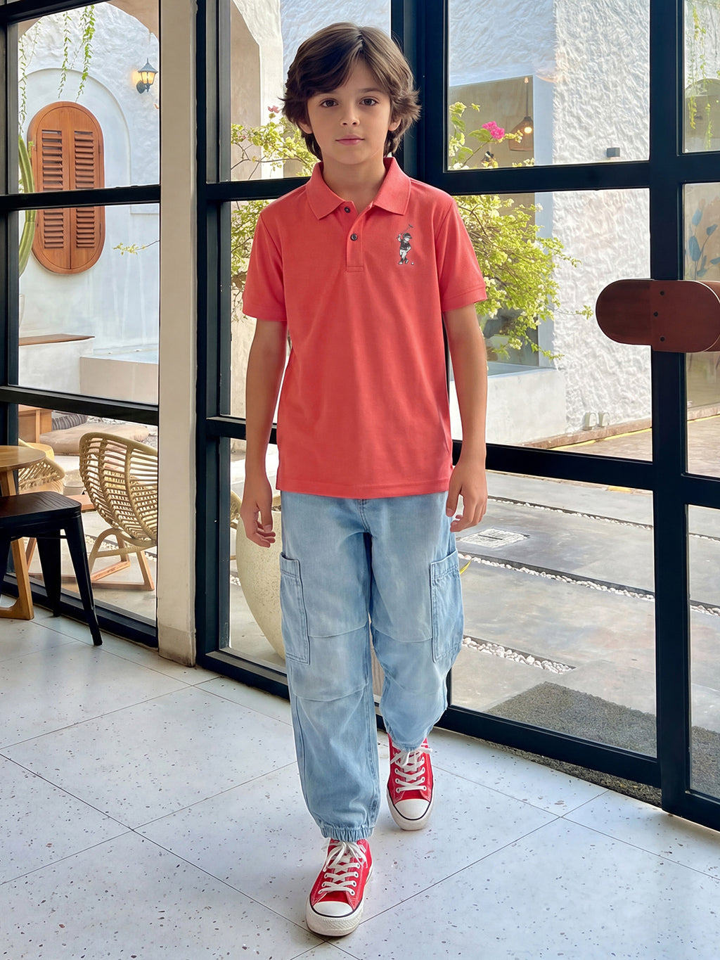 Lil Tomatoes Boys Sports Polo T-Shirt
