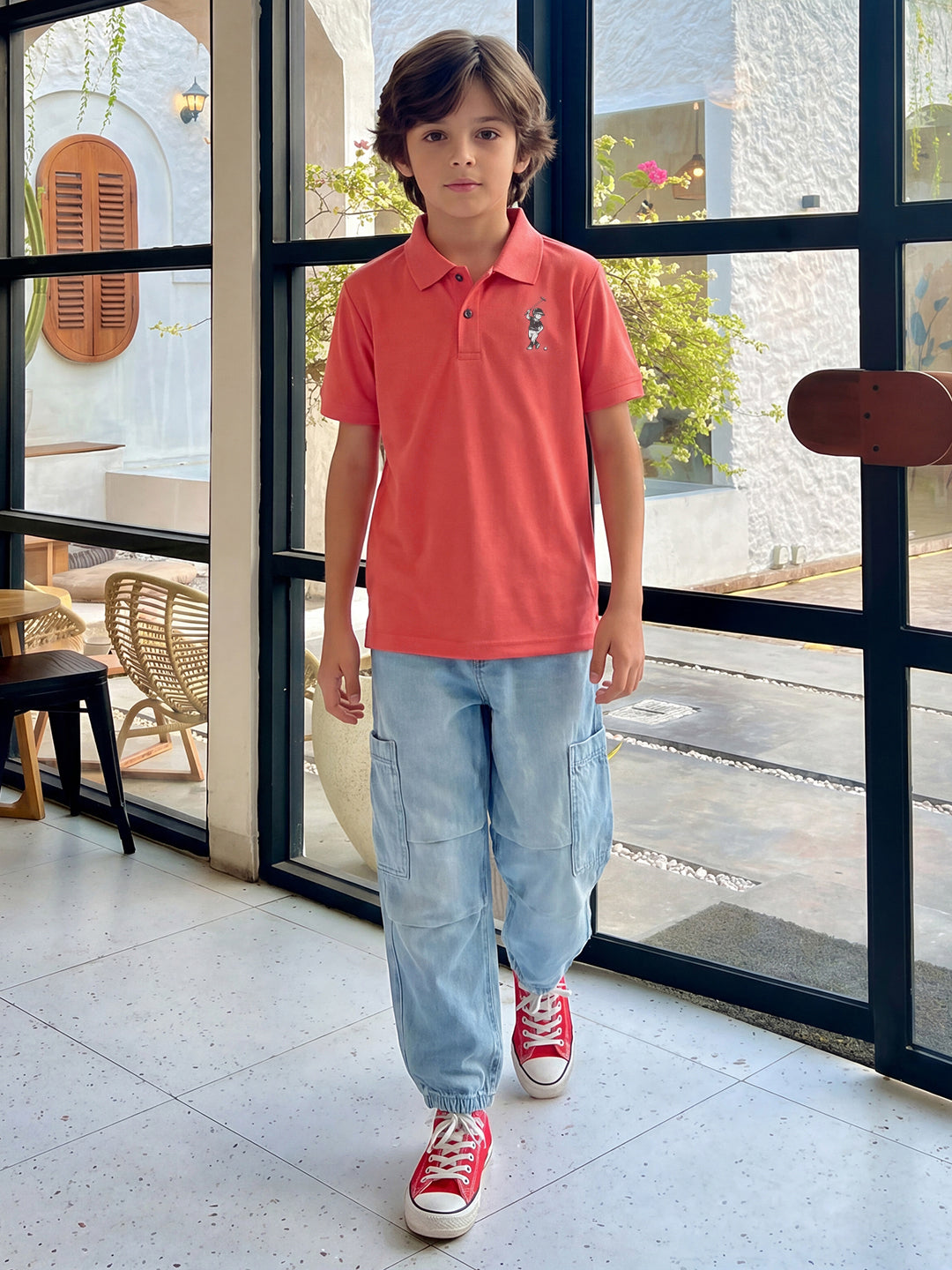 Lil Tomatoes Boys Sports Polo T-Shirt
