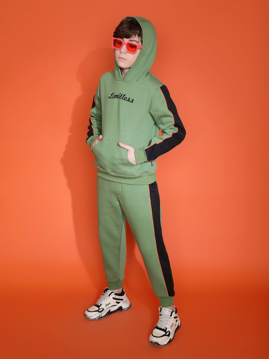 Lil Tomatoes Boys Heavy Weight Cotton Fleece Track Suits
