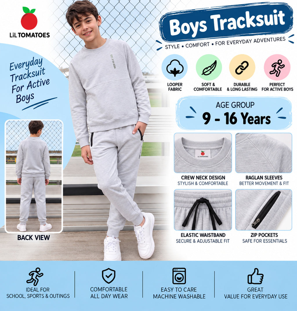 Lil Tomatoes Boys Cotton Looper Track Suits