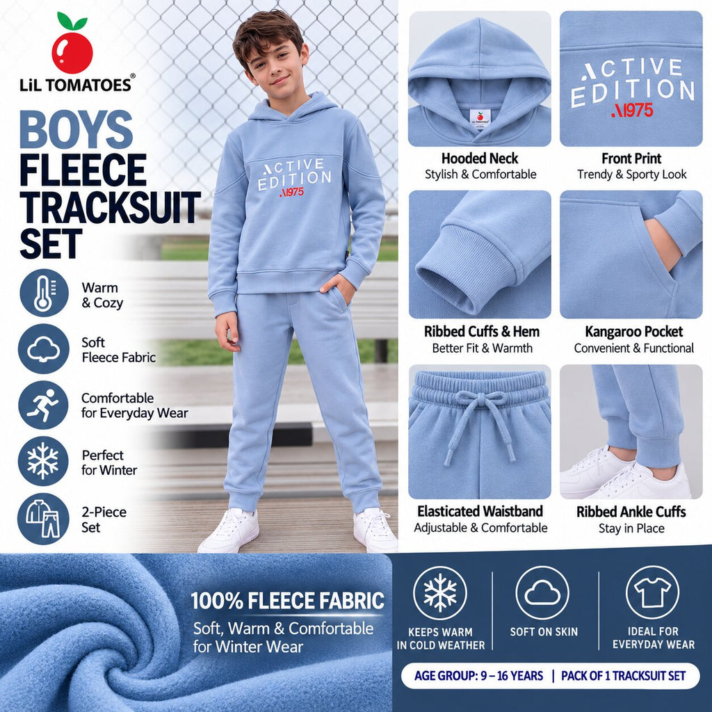 Lil Tomatoes Boys Cotton Fleece Track Suits