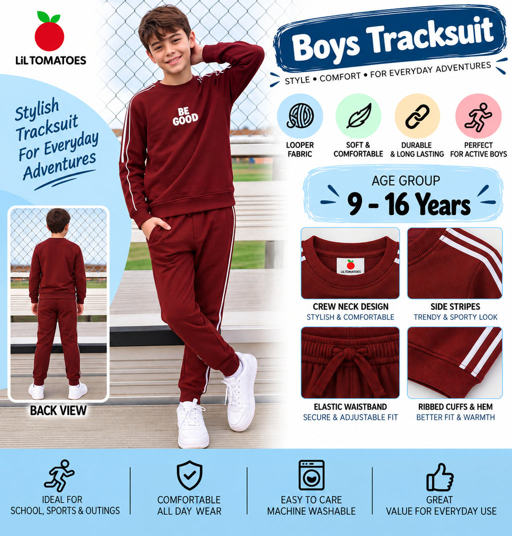 Lil Tomatoes Boys Cotton Looper Track Suits
