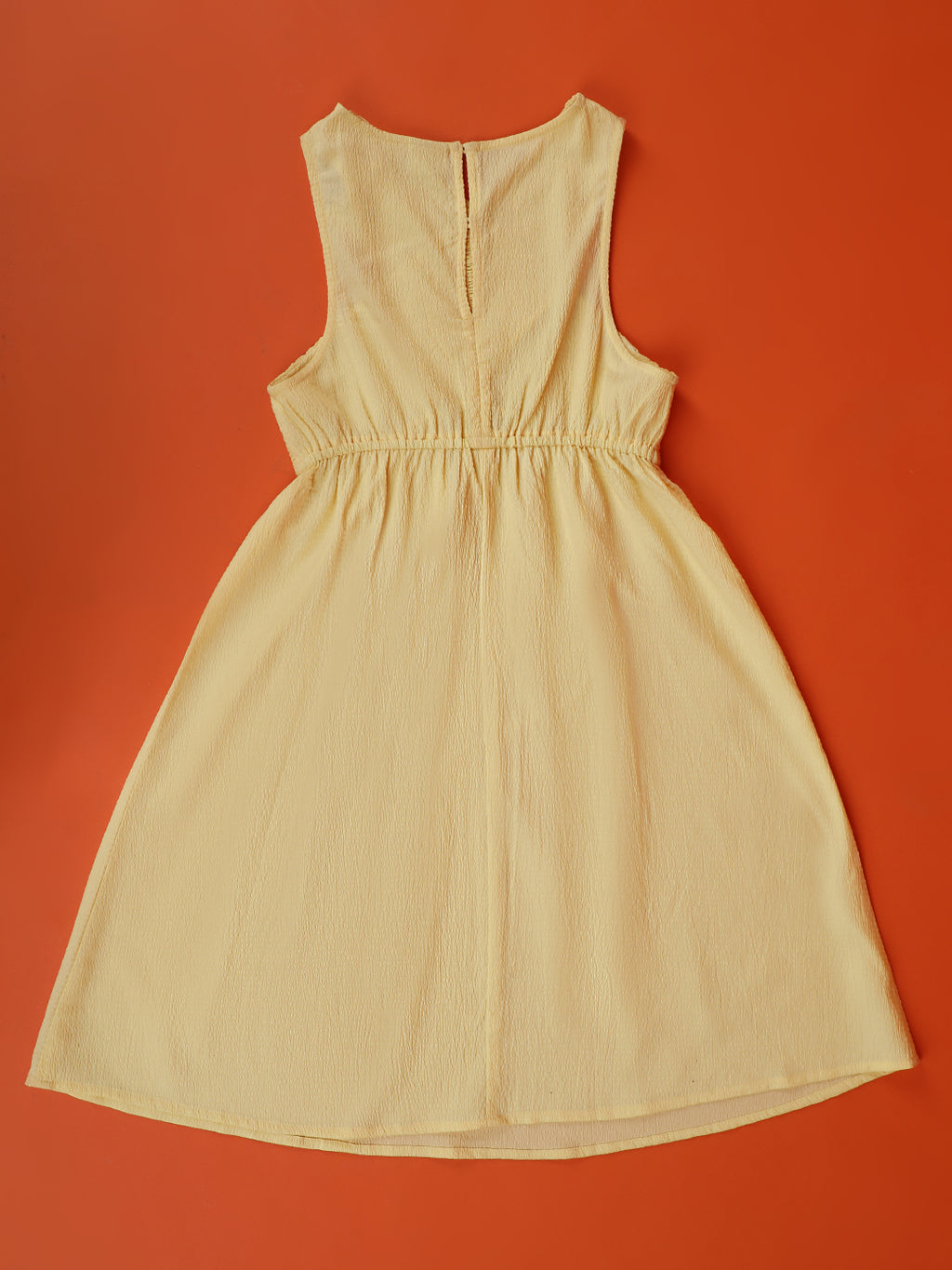 Lil Tomatoes Girls Cotton Dress-Lemon