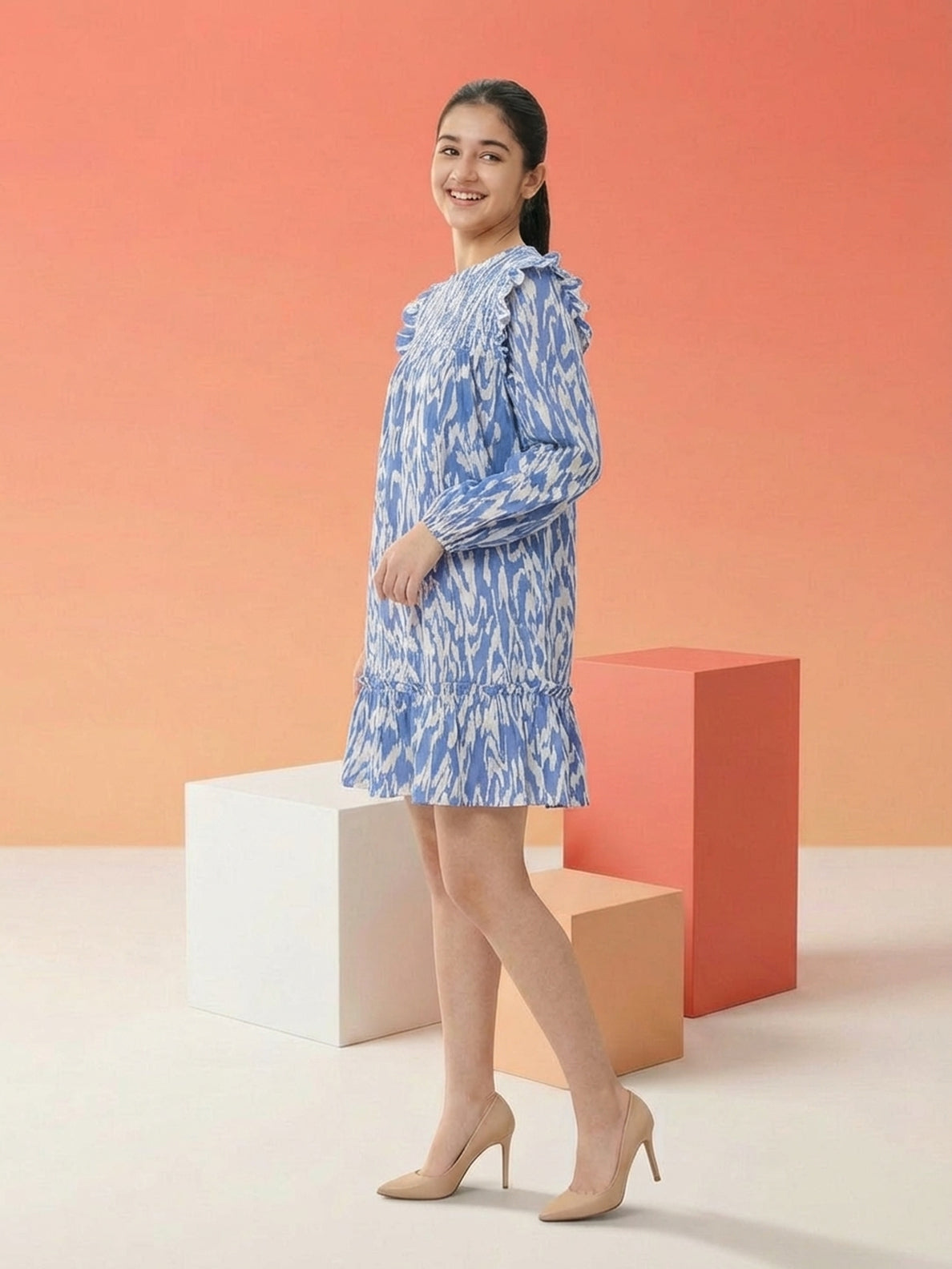 Lil Tomatoes Girls Cotton Woven Dress