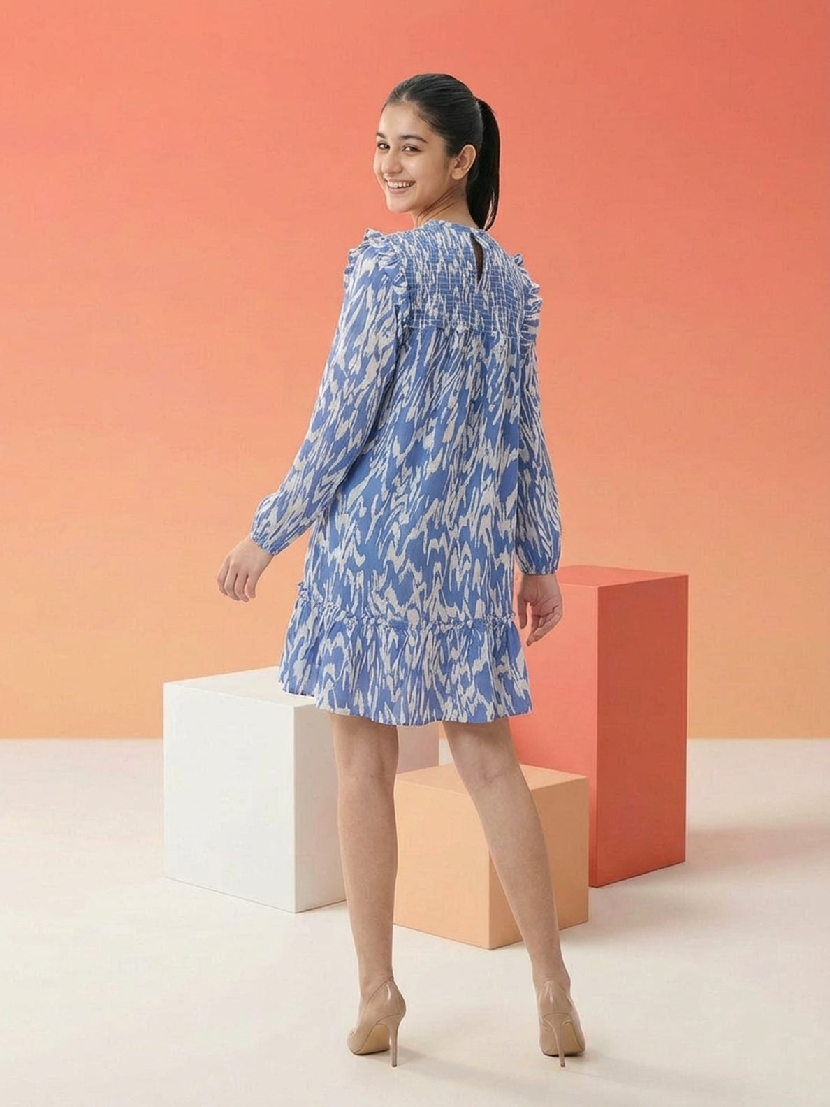 Lil Tomatoes Girls Cotton Woven Dress