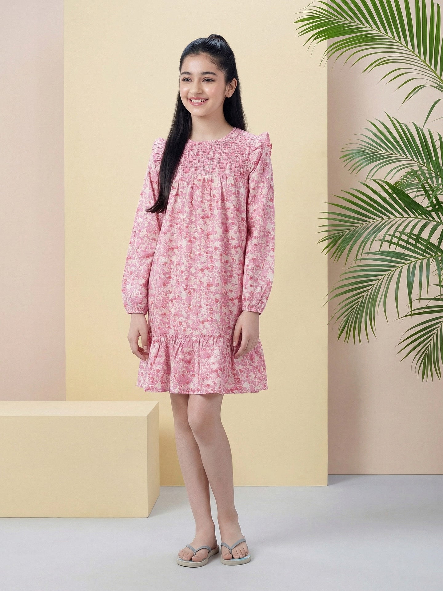 Lil Tomatoes Girls Cotton Woven Dress