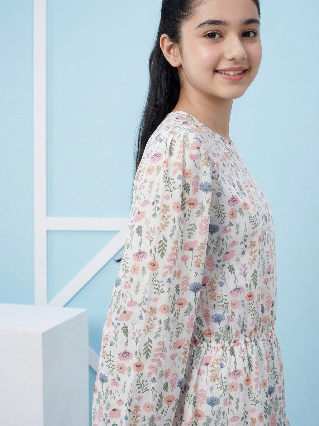 Lil Tomatoes Girls Cotton Woven Dress