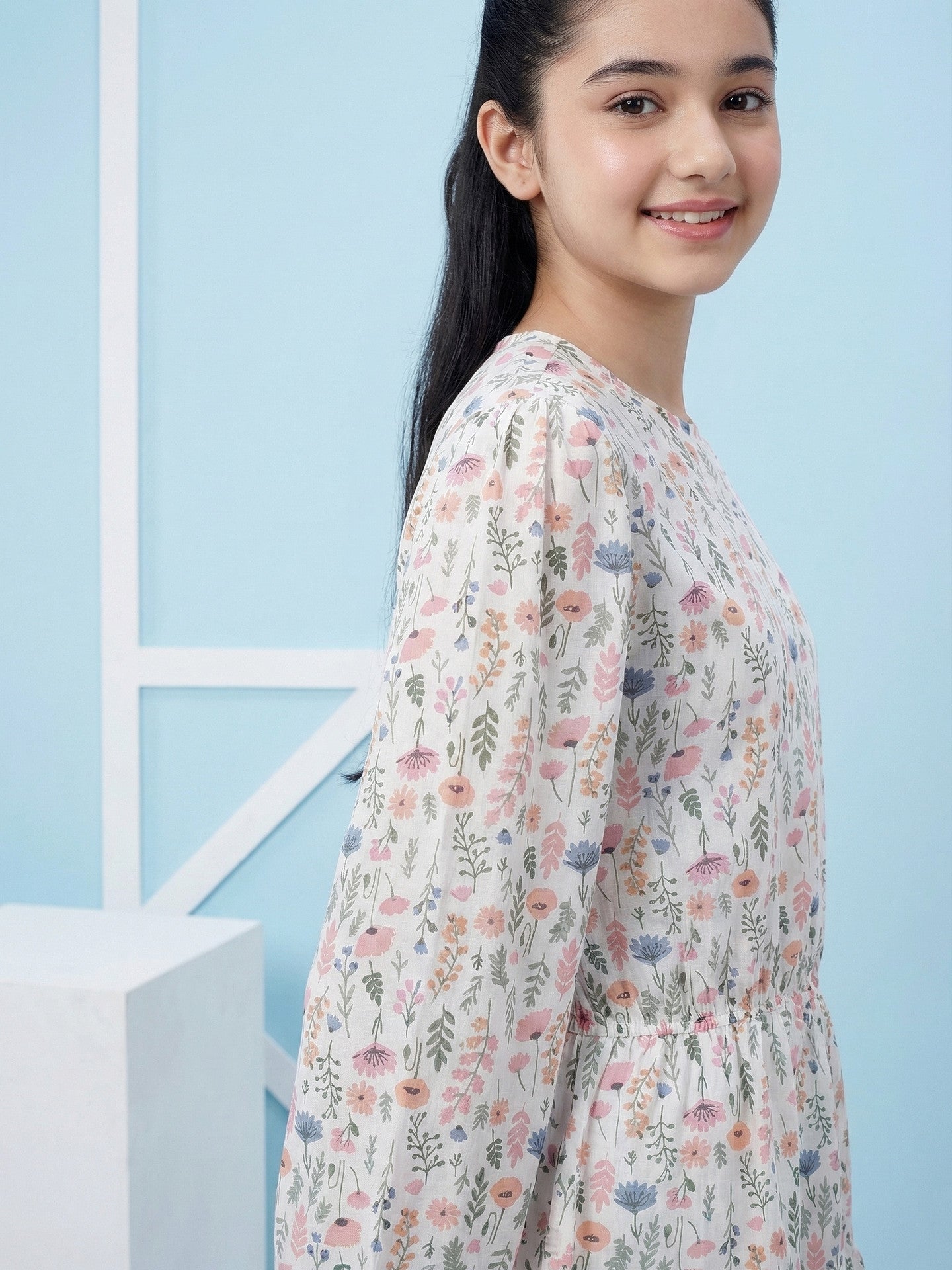 Lil Tomatoes Girls Cotton Woven Dress