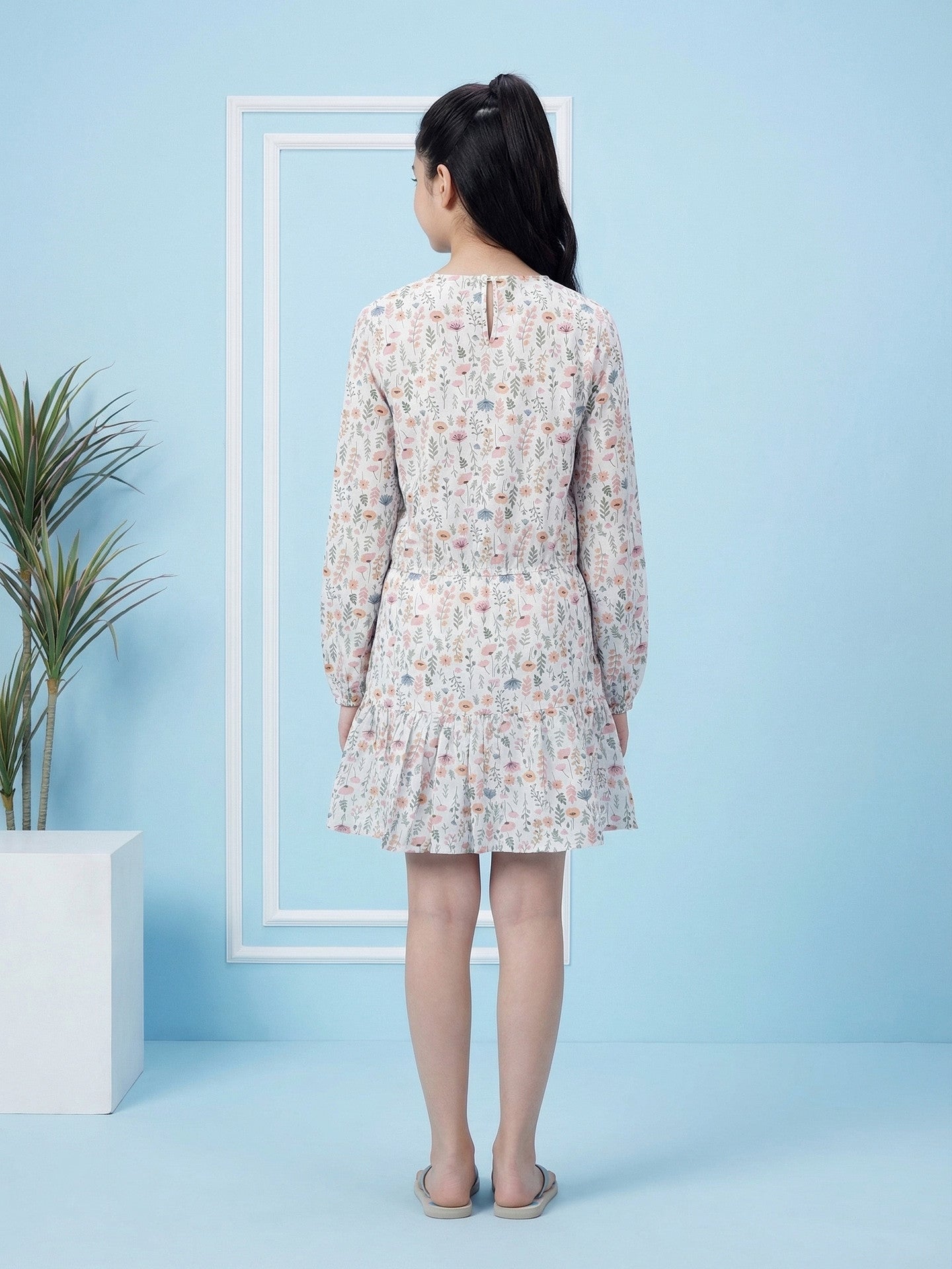 Lil Tomatoes Girls Cotton Woven Dress