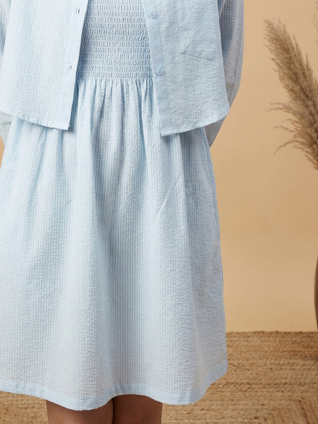 Lil Tomatoes Girls Cotton Woven Shirt Dress