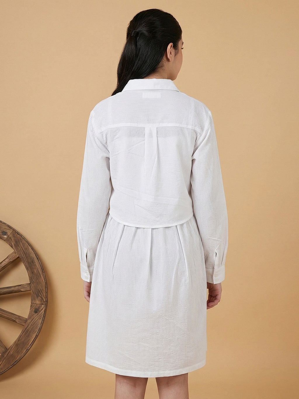 Lil Tomatoes Girls Cotton Woven Shirt Dress