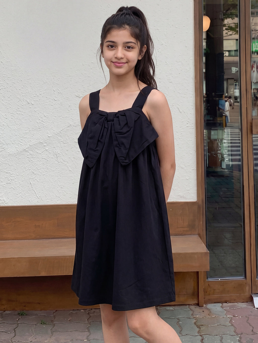 Lil Tomatoes Girls Cotton Woven Dress