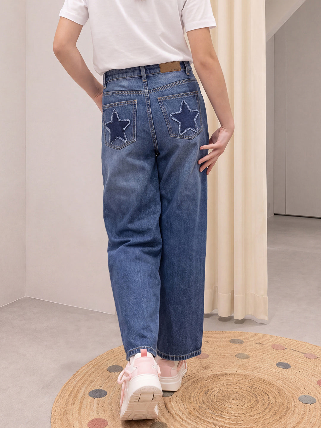 Lil Tomatoes Girls Wide Leg Denim Jeans